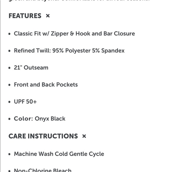 Tail Classic Women’s Golf Shorts. Size 16. White - Picture 5 of 5